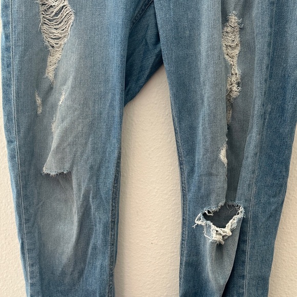 rag & bone Women's Light Blue Distressed Skinny Jeans - Picture 4 of 11